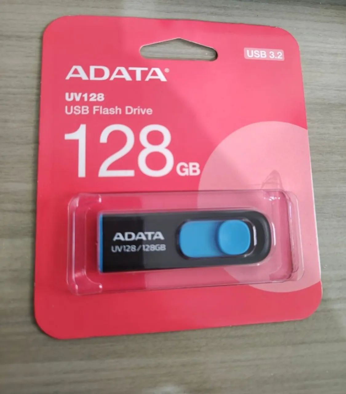 Pen Drive ADATA 128GB USB 3.2 (Original, com garantia e NFe)