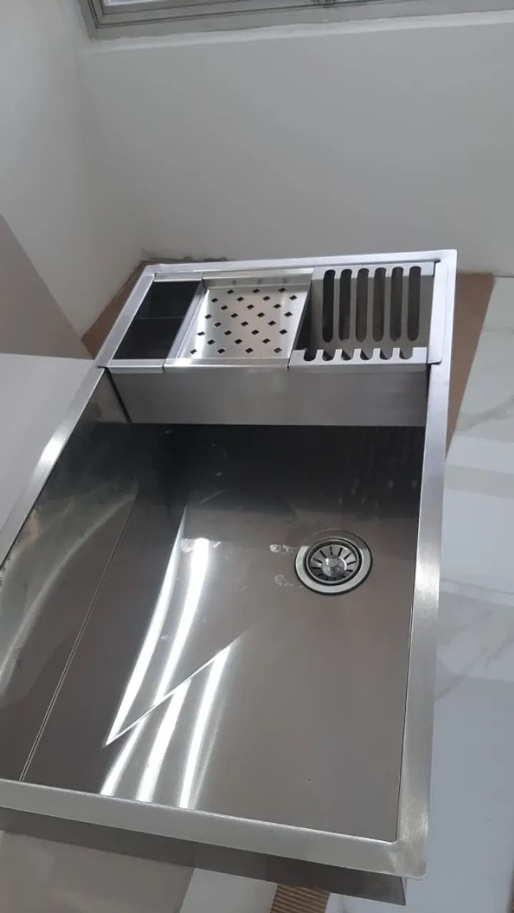 CUBA INOX PARA COZINHA COM ACESSÓRIOS - Foto 3