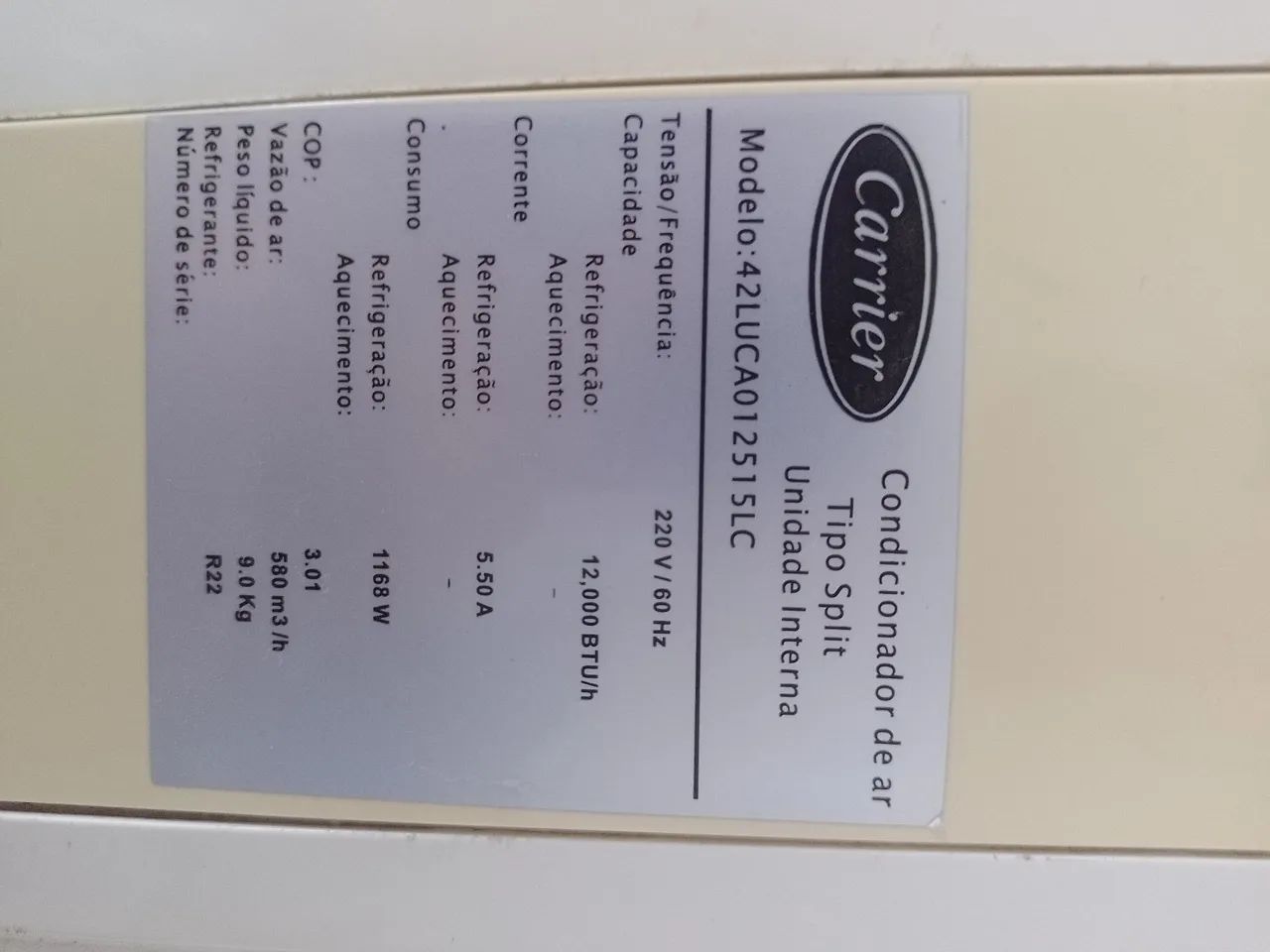 Ar condicionado carrier (und evaporadora/interna) - Foto 5