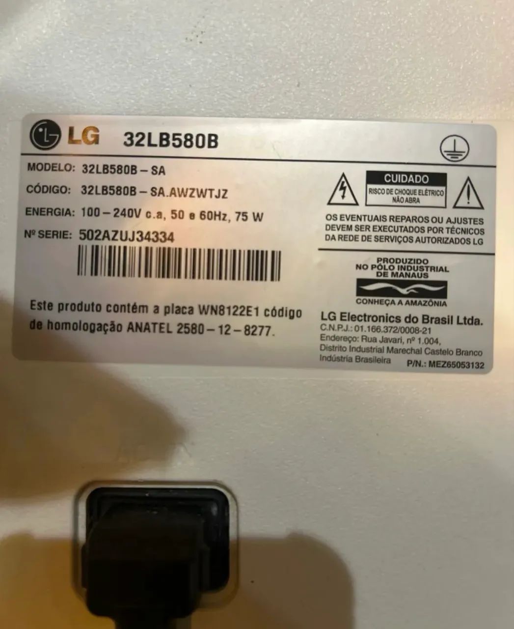 Tv LG 32 com led queimado  - Foto 2