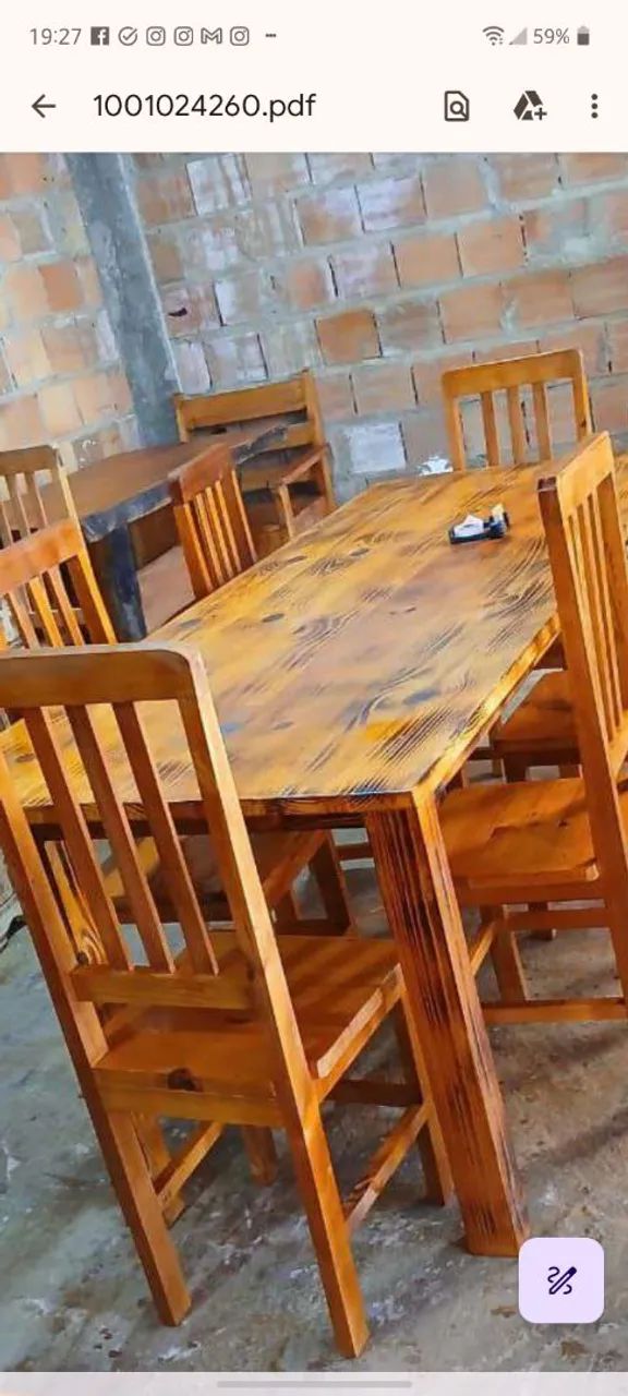 Mesa rústica  - Foto 4