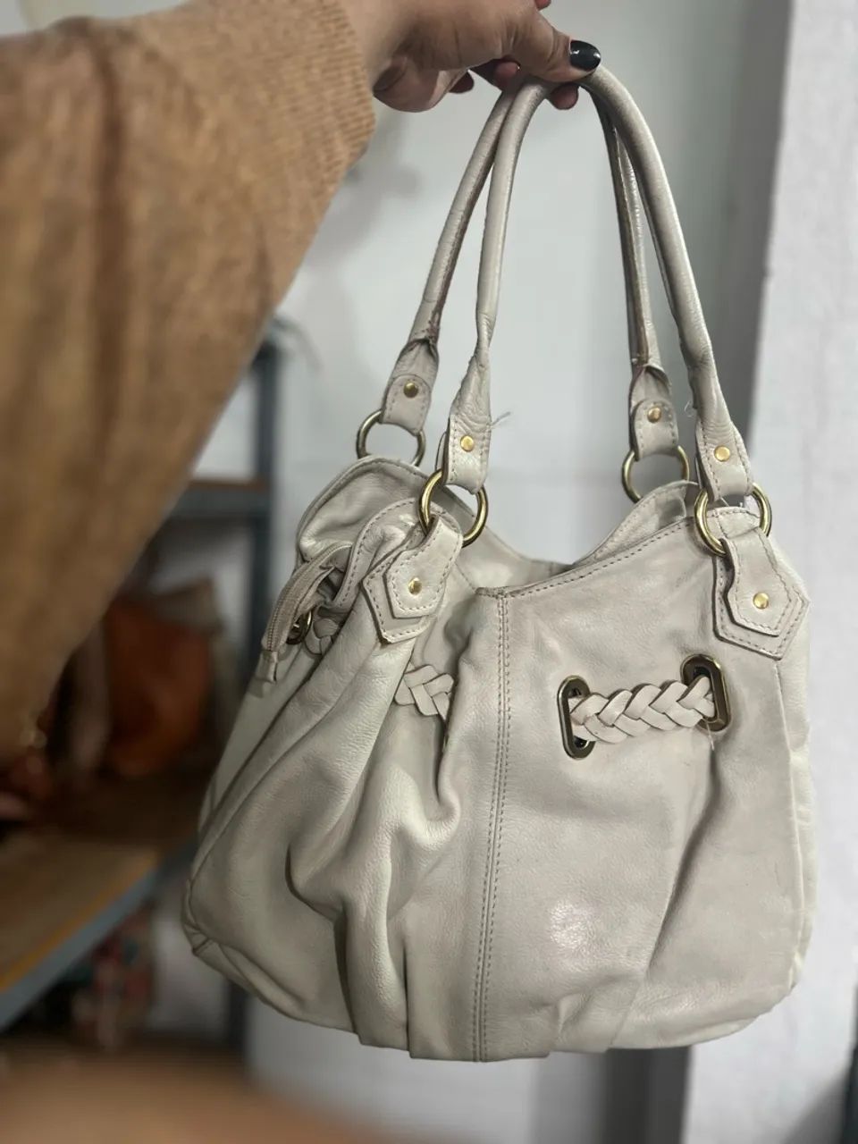 Bolsa le postiche de couro - Foto 2