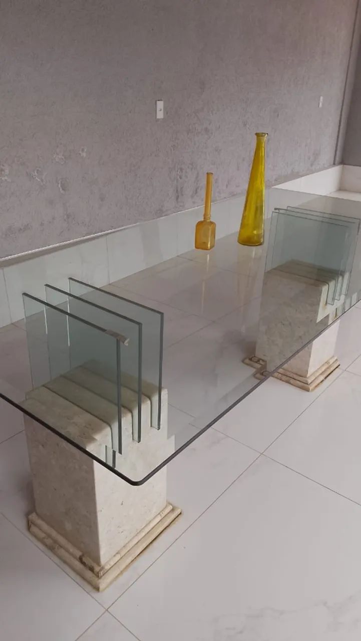 Mesa de vidro 2,0x1,0 metro - Foto 2