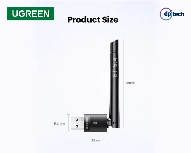 Adaptador Bluetooth 5.4 Ugreen | Plug and Play | 20dBm -Entrega Grátis- - Foto 2