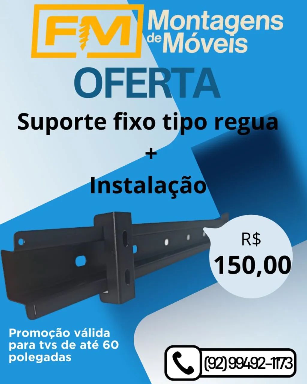 Suportes para tv com instalação  - Foto 3