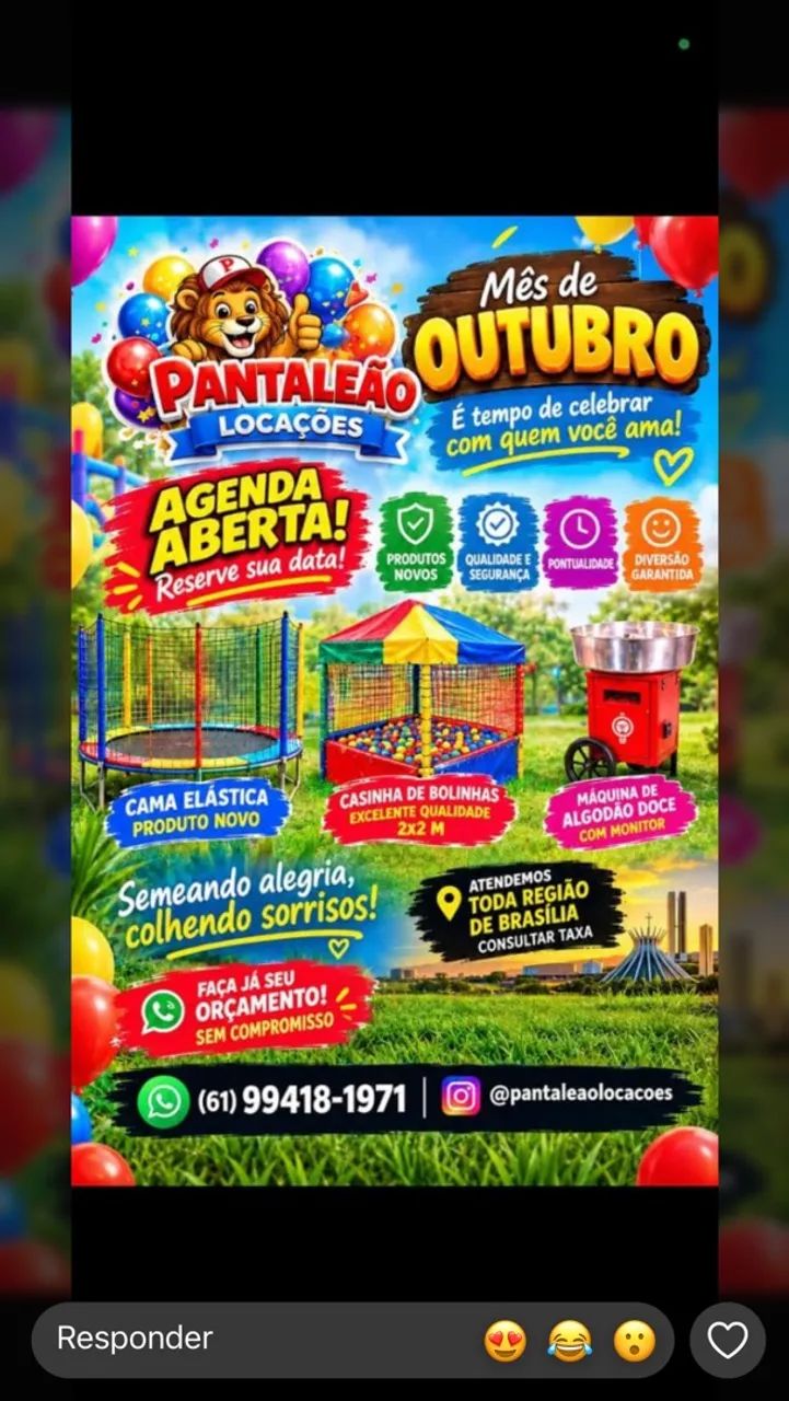Aluguel de piscina de bolinha, cama elástica e algodão doce 