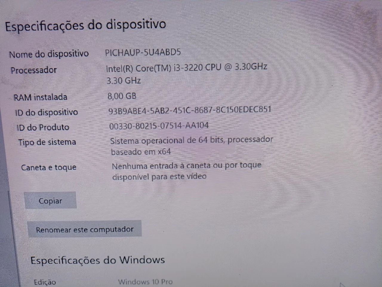 Pc antigo com teclado e mouse (roda games)