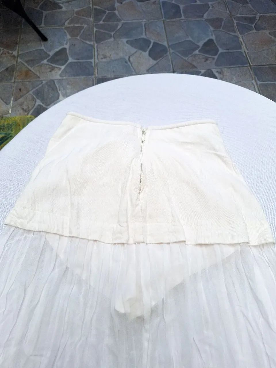 Saia Branca Longa - Short Saia - Foto 2
