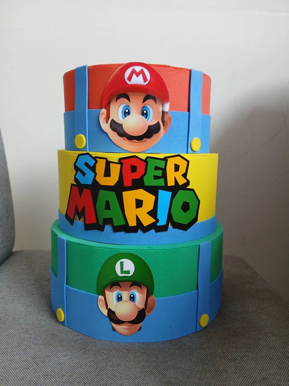 Topo de bolo Mario Bross