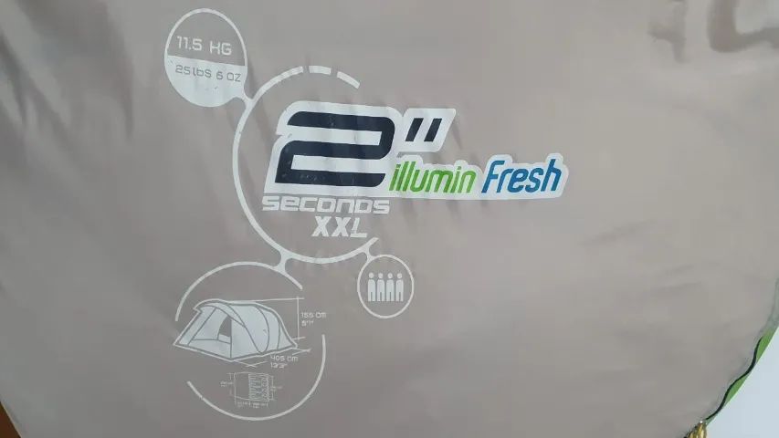 Barraca Quechua 2´Seconds XXL Illumin Fresh - 4 pessoas - Foto 6