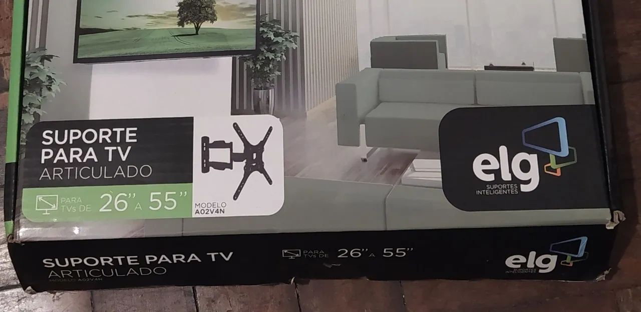 Suporte de Parede Articulado Para TV de 26 a 55 polegadas - Modelo AO2V4N * elg. - Foto 4