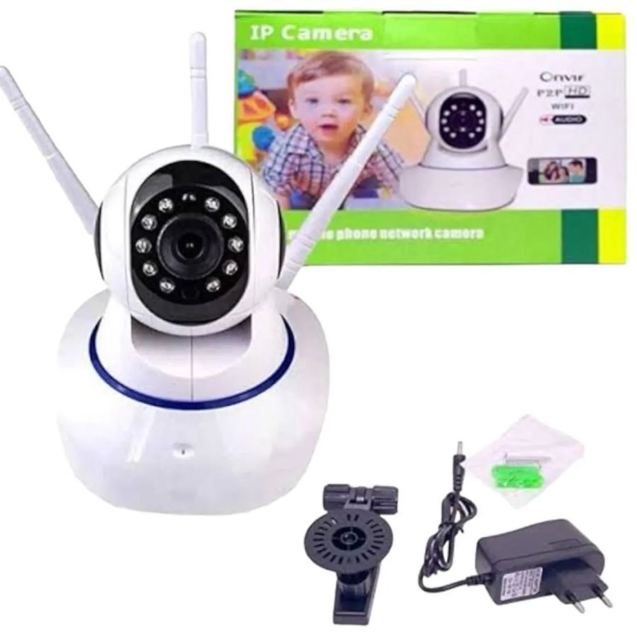 CÂMERA WIFI ROBÔ 3 ANTENAS YOOSE FHD 360°