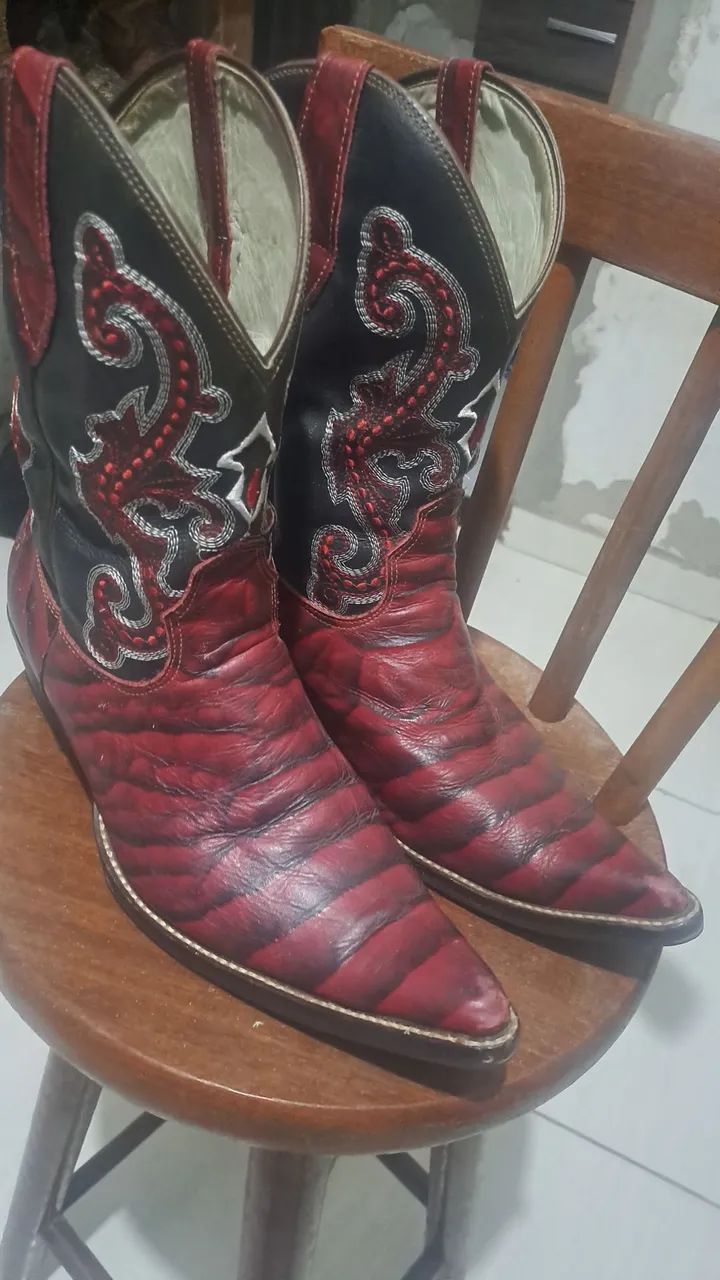 Bota em couro legítimo  - Foto 4