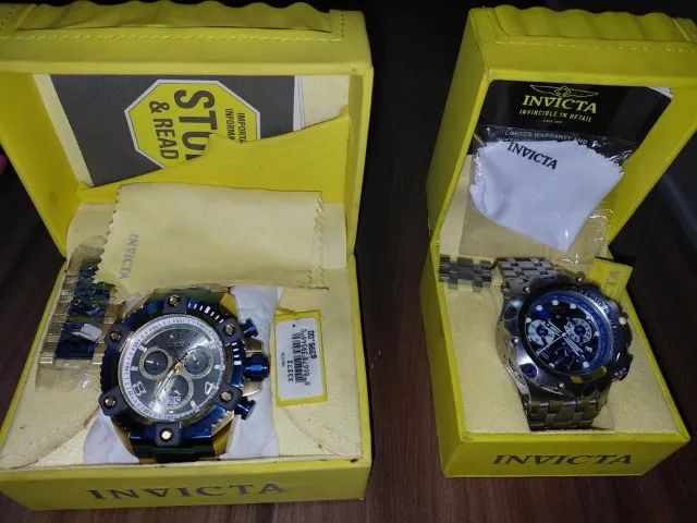 Relógio Masculino Invicta Reserve Arsenal 80189 Swiss Made Dourado