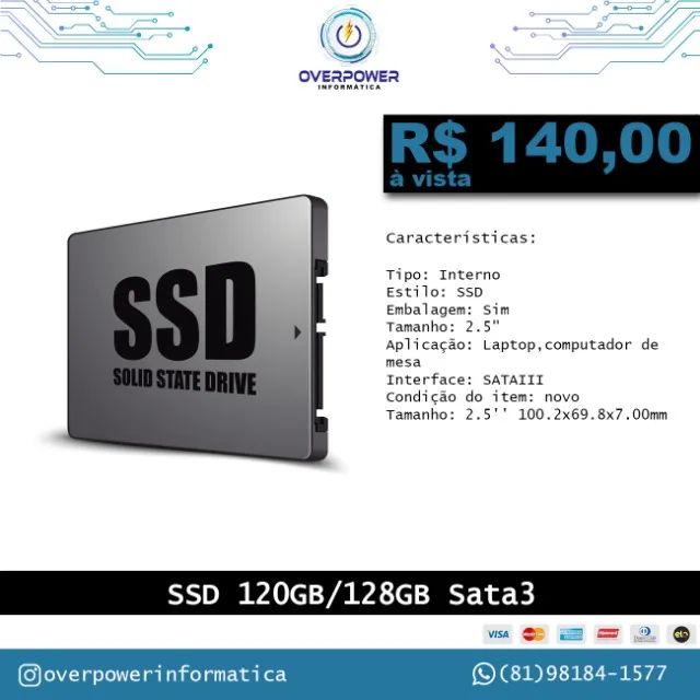 HD SSD Sata3 128gb (120gb)
