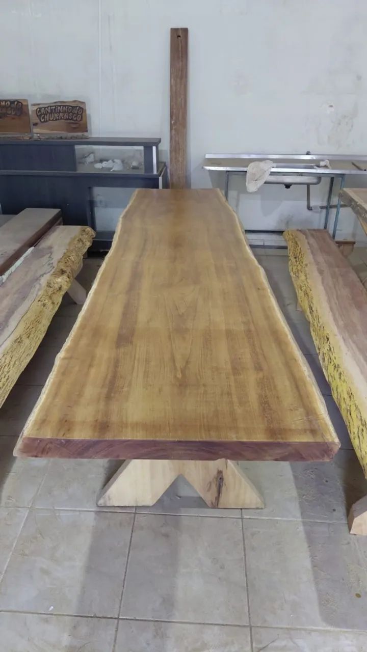 Vende-se mesa com banco a pronta entrega - Foto 2