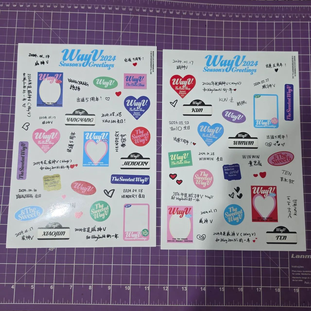 Outbox Seasons Greetings 2024 Wayv Kpop SM  - Foto 2