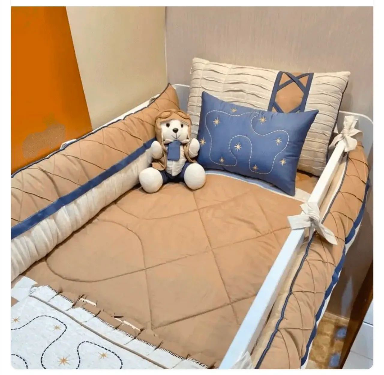 Kit berço urso aviador  - Foto 2