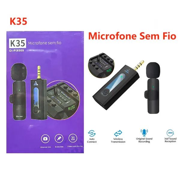 Microfone Lapela Sem Fio 3.5 MM OIVIDA
