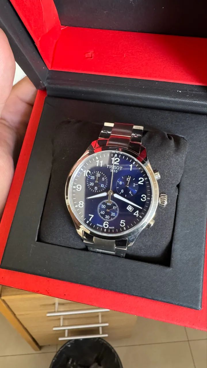 Relógio Tissot chrono XL AZUL Quartz - Foto 4