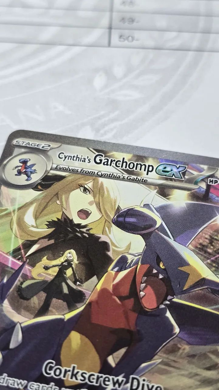 Garchomp ex da cynthia secreto ? Carta pokemon - Foto 3
