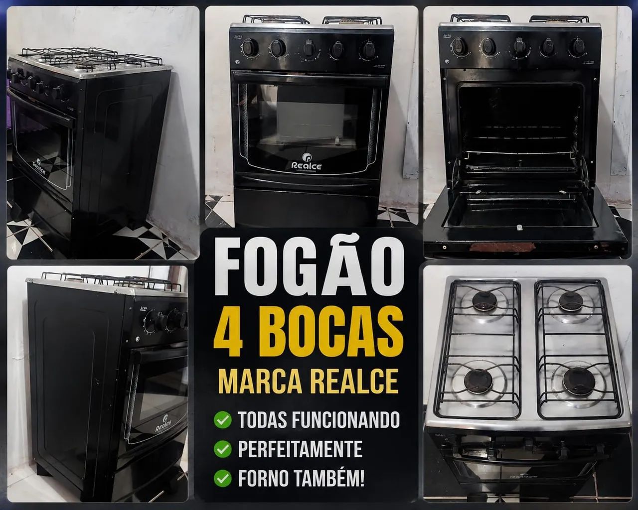 Fogão 4 bocas 
