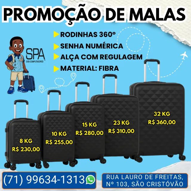 Promoção Malas para Viagem