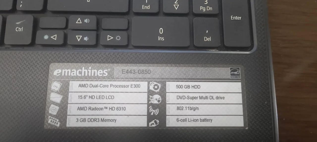 Notebook E MACHINES E443-0850 - Foto 5