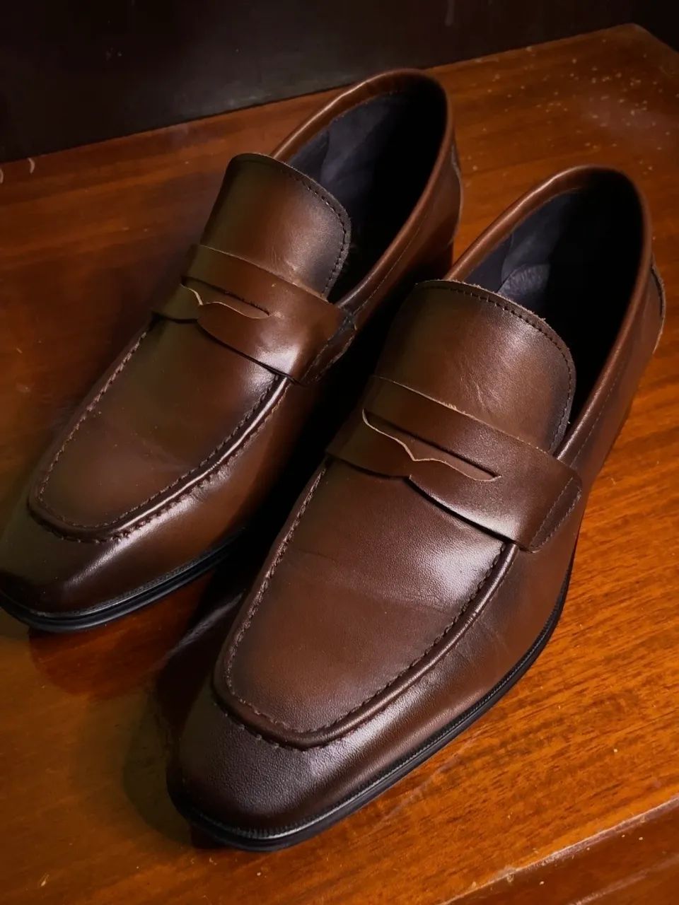 Sapato Loafer Penny Masculino Social | Marrom/Preto - Foto 3