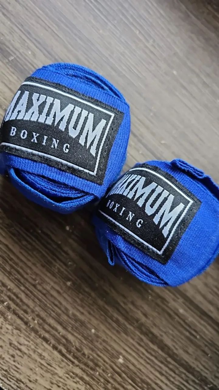 Bandagem Maximum Azul e Branca - Par - 5 metros