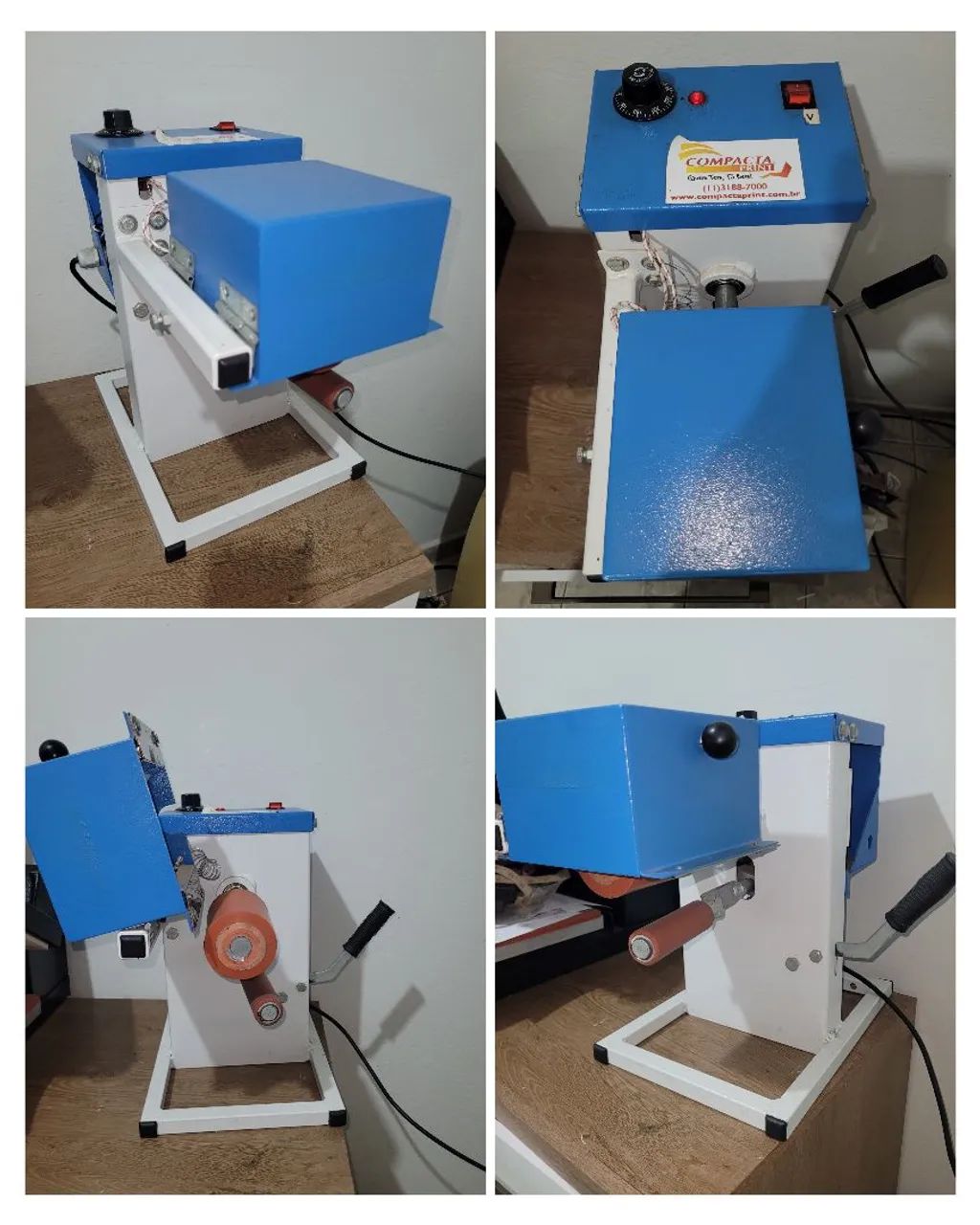 Máquina transfer giro compacta print para estampar copos 