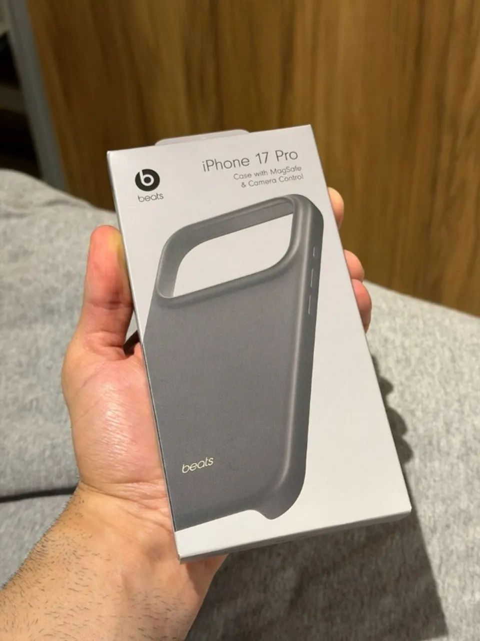 capa da beats com magsafe e controle da câmera para iphone 17 pro cinza-granito - Foto 4