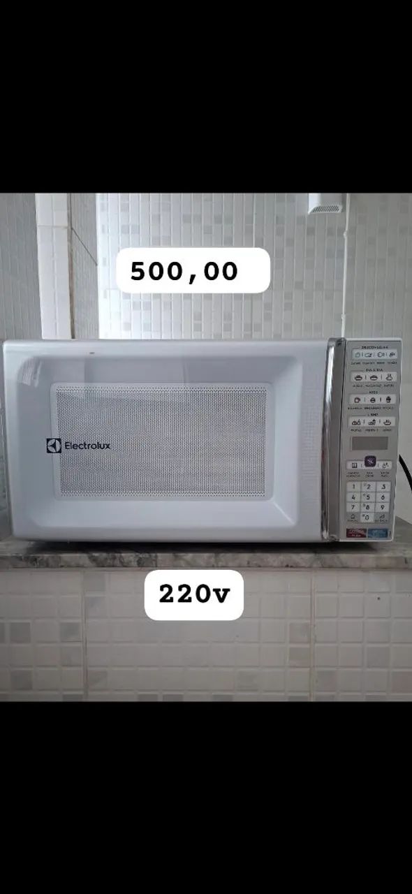 Microondas Electrolux 34 litros 220v já com transformador 