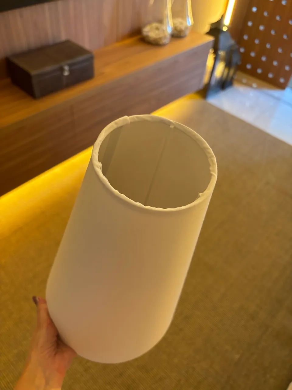 Cúpula de algodão para abajour  - Foto 2