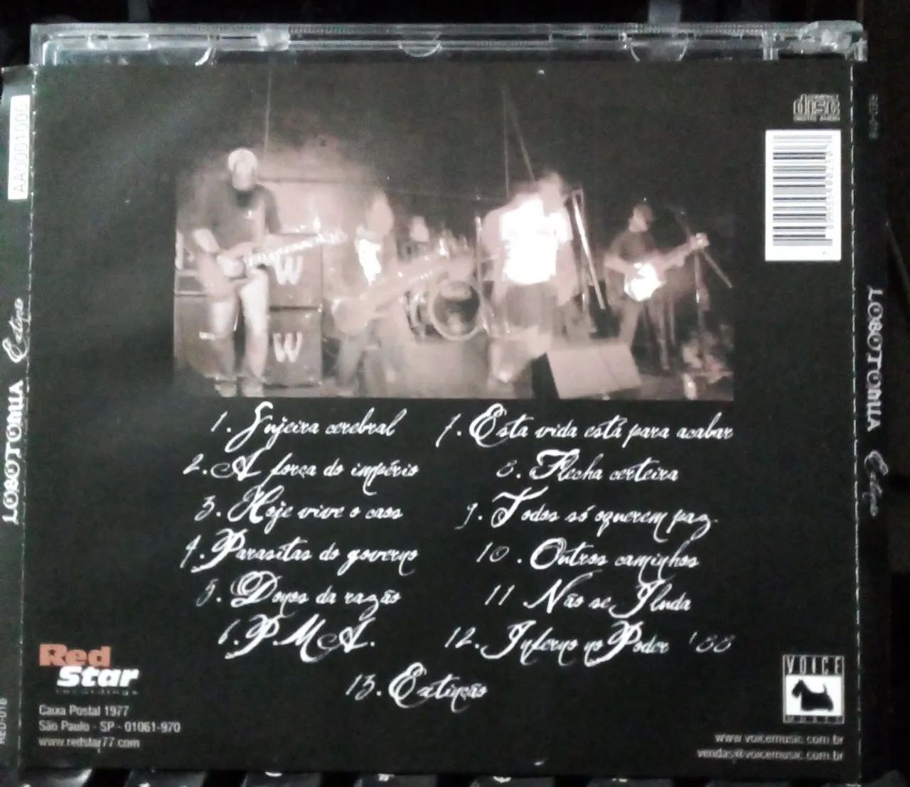 Lobotomia - Extinção CD 2008 Crossover Hardcore Thrash RDP DRI Suicidal Tendencies Excel - Foto 4
