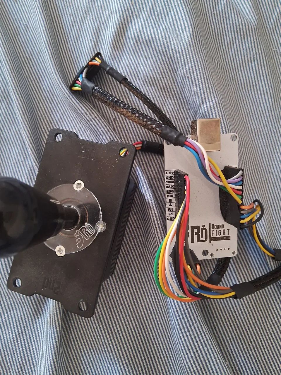 Manche optico e placa zero delay