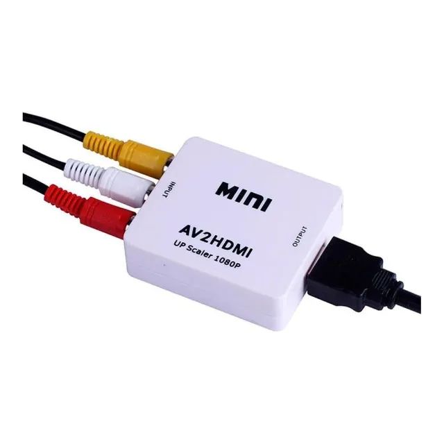 Mini Conversor AV2HDMI RCA para HDMI Compatível com DVD VHS e Videogames - Foto 4