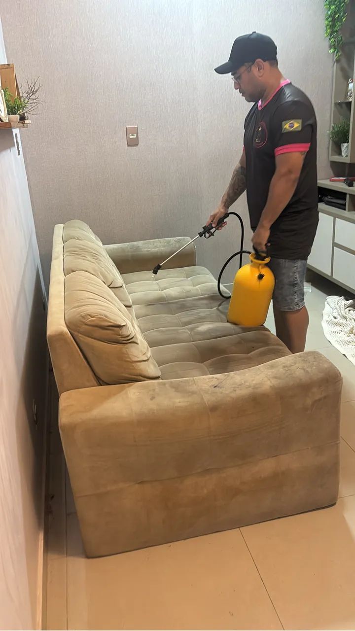Limpeza profunda no seu sofá 