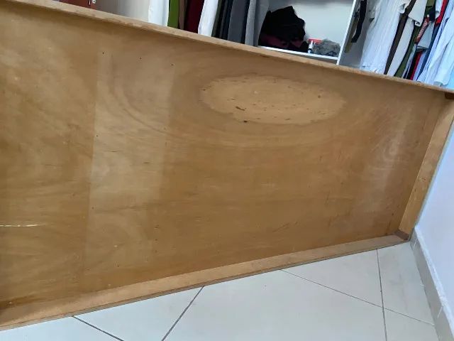 Tampo de mesa em fórmica e compensado - branco e rosé - Foto 2