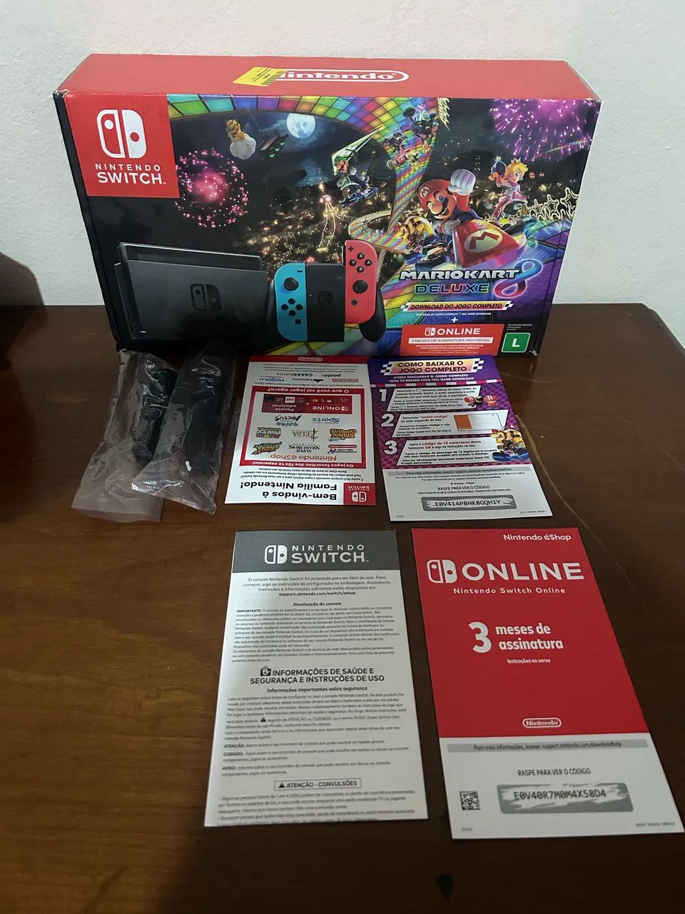 Caixa Switch com acessórios 