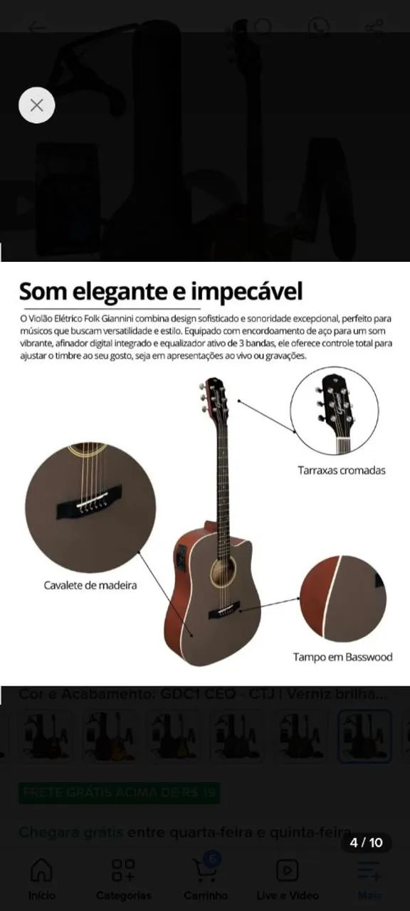 Violão Giannini  - Foto 5