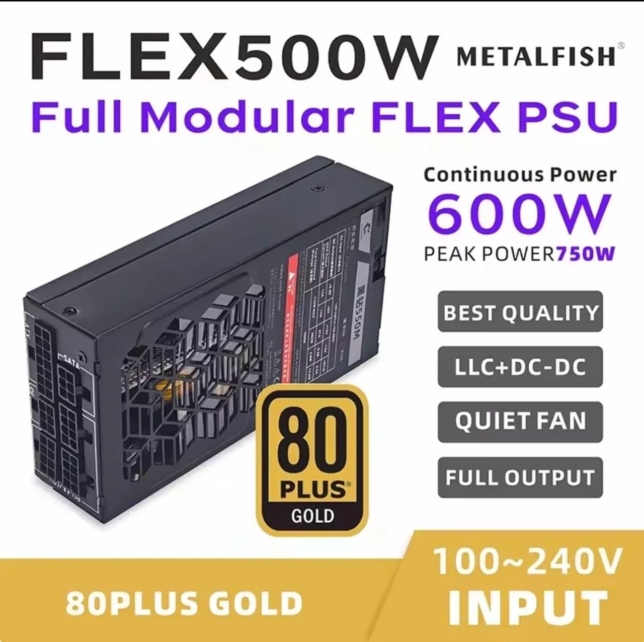 Fonte flex 500w Metalfish