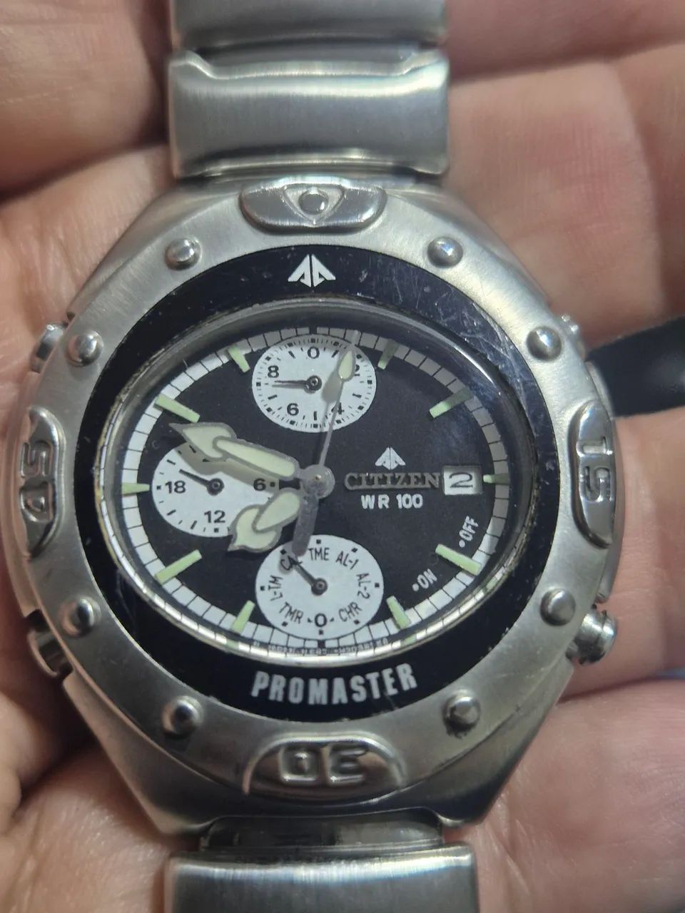 Relógio CITIZEN PROMASTER  6870   -   100 METROS  -   FUNCIONA PERFEITAMENTE