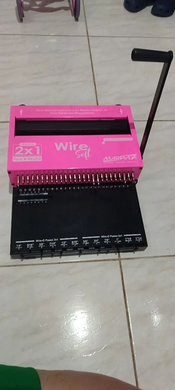 Encadernadora 2x1 Marpax Rosa 