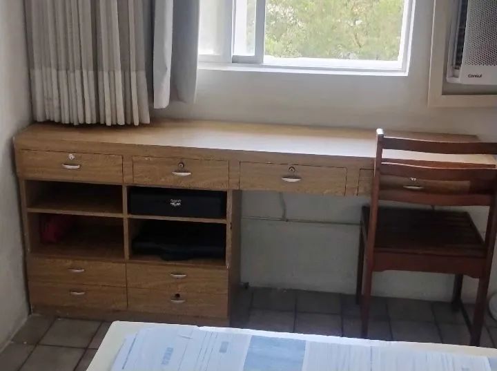 MESA PARA HOME OFFICE COM GAVETAS E NICHOS 1,83X 40 - Foto 5