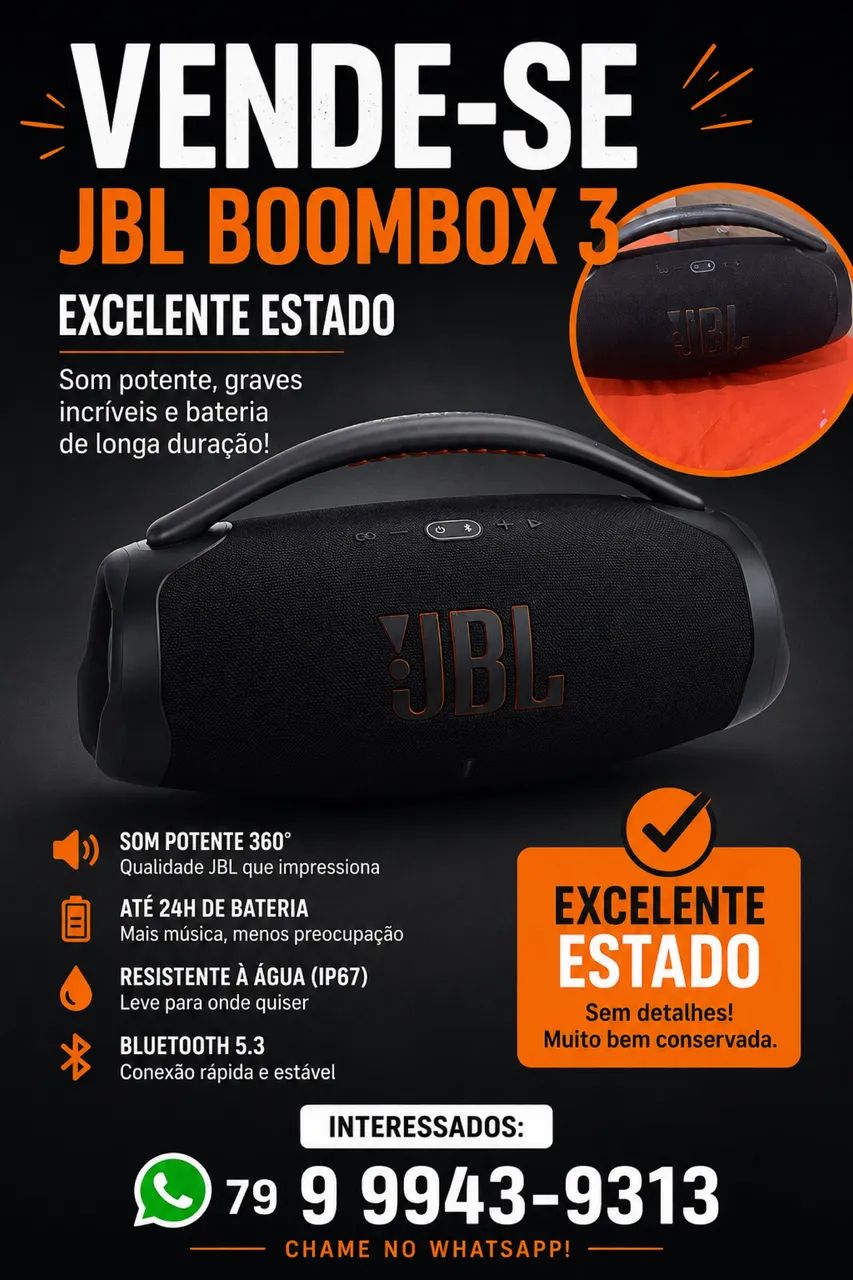 Caixa JBL BOMBOX 3  * 
