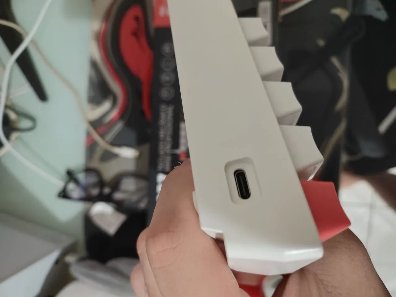 Teclado mecânico branco 60% - Foto 3