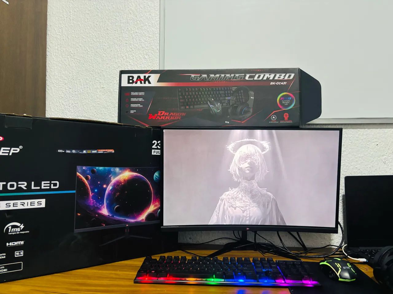 Pc completo (notebook conectado)