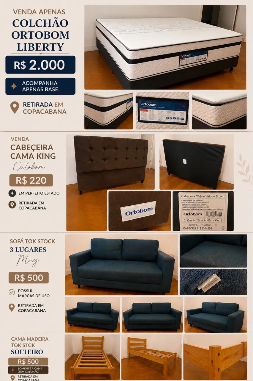 Execelente móveis e camas completas a venda