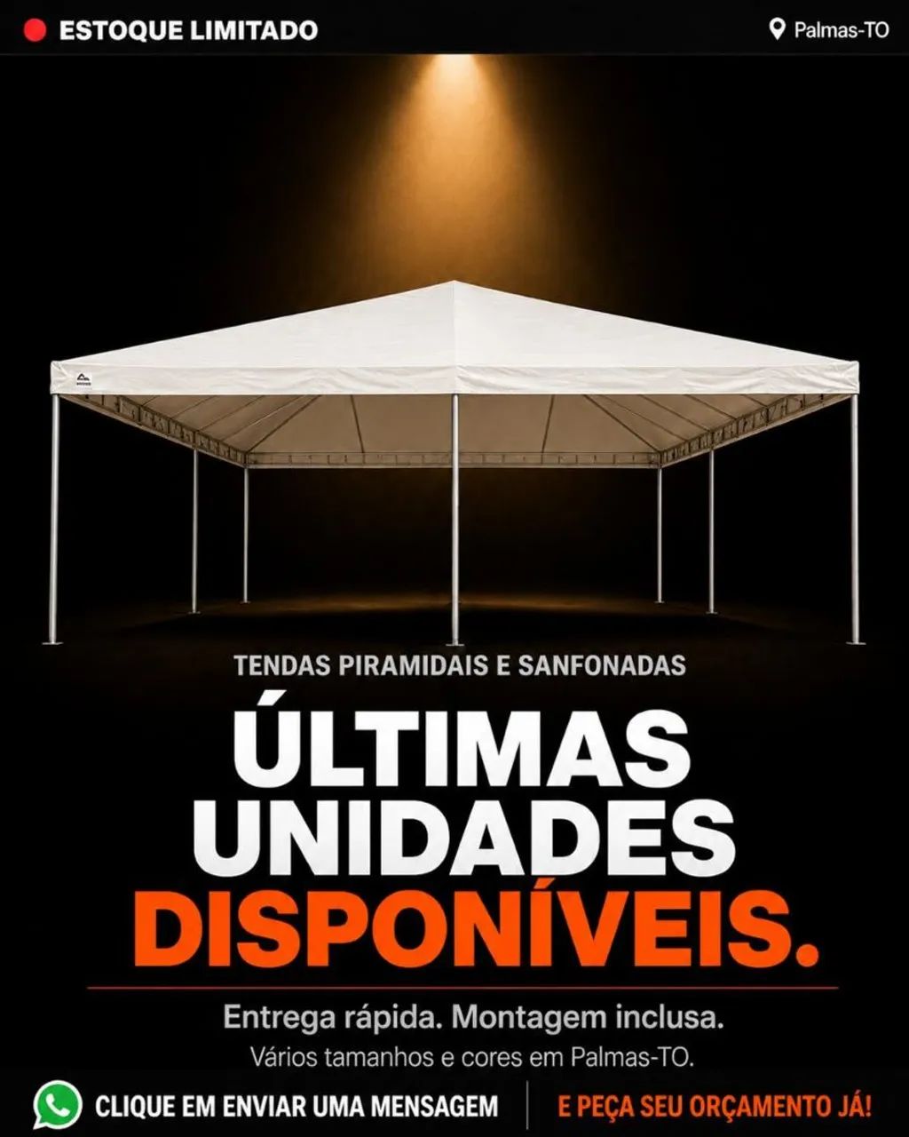 Tenda Sanfonada Nova ! Saia da Chuva e do Sol Comerciante! - Foto 6